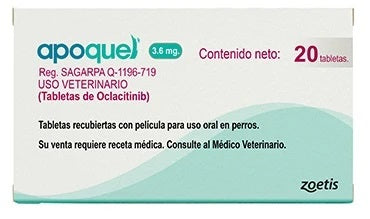Apoquel 3.6 MG con 20 tabletas - MASTICABLE
