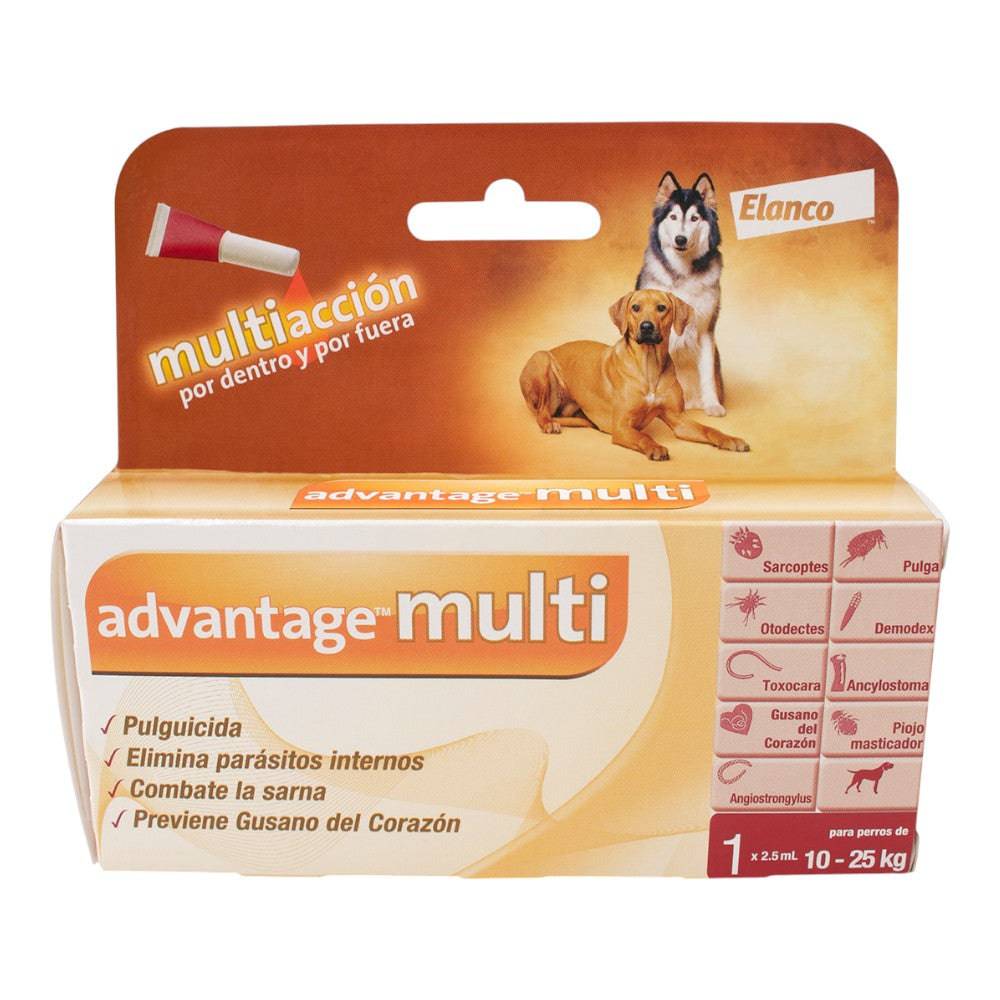 advantage multi 2.5 ml con 1 pipeta (10 a 25 KG)