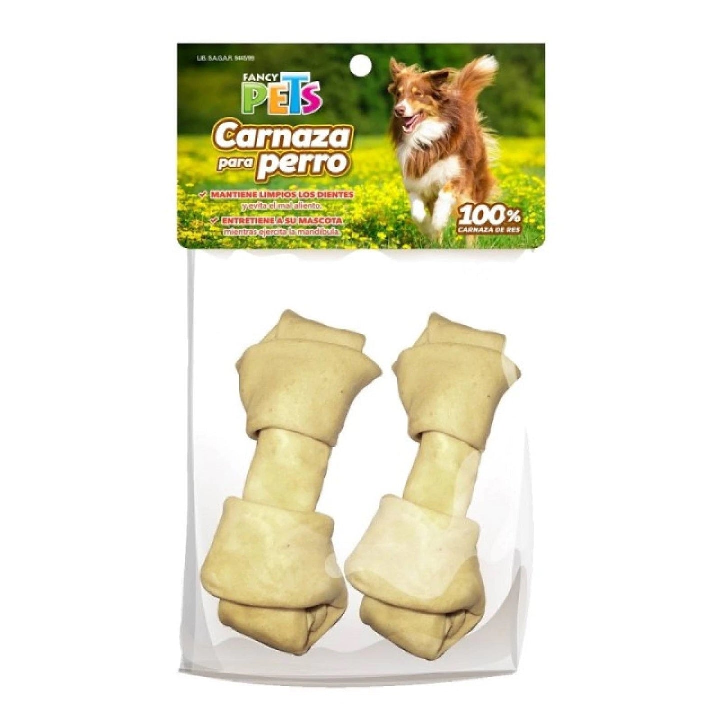 Bolsa con 2 huesos carnaza