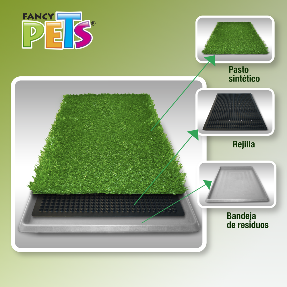 Tapete entrenador de pasto sintético - Doggie Grass