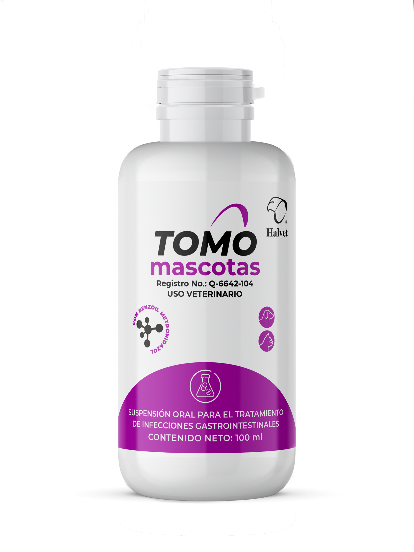 Tomo Mascotas 100 ml Halvet