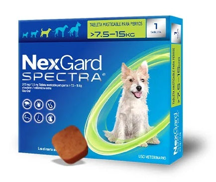 NexGard SPECTRA 7.6 - 15 Kg MED con 1 TAB