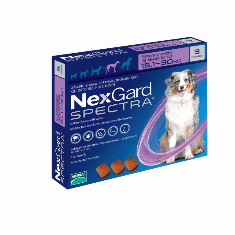 NexGard SPECTRA 15 - 30 Kg G con 3TAB