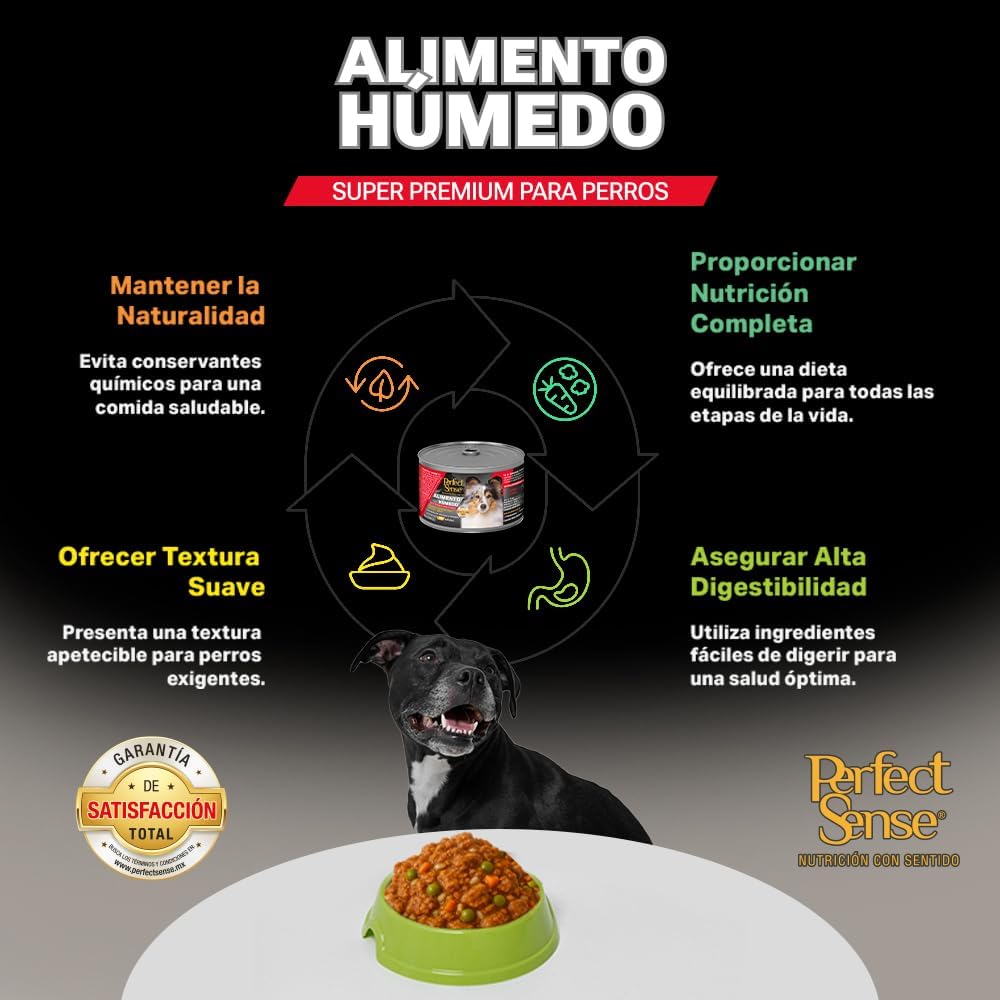 Lata Alimento Húmedo Premium 140 g P/Perro PERFECT SENSE