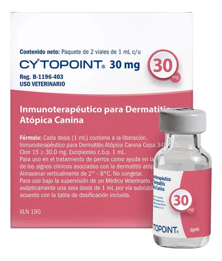 CYTOPOINT 30 mg c/2 viales - Refrigerado