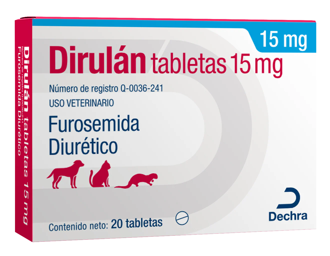 Dirulán 15 mg tabletas (20 TAB)