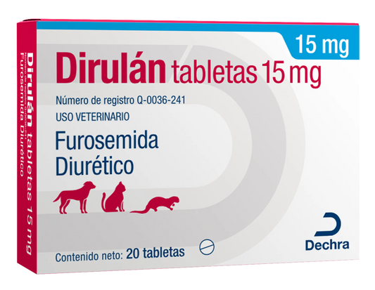 Dirulán 15 mg tabletas (20 TAB)