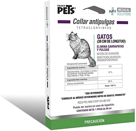 Collar antipulgas para gato