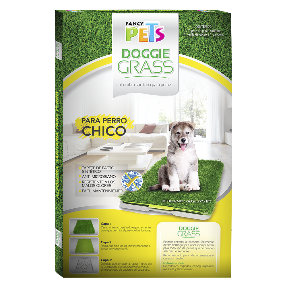 Tapete entrenador de pasto sintético - Doggie Grass