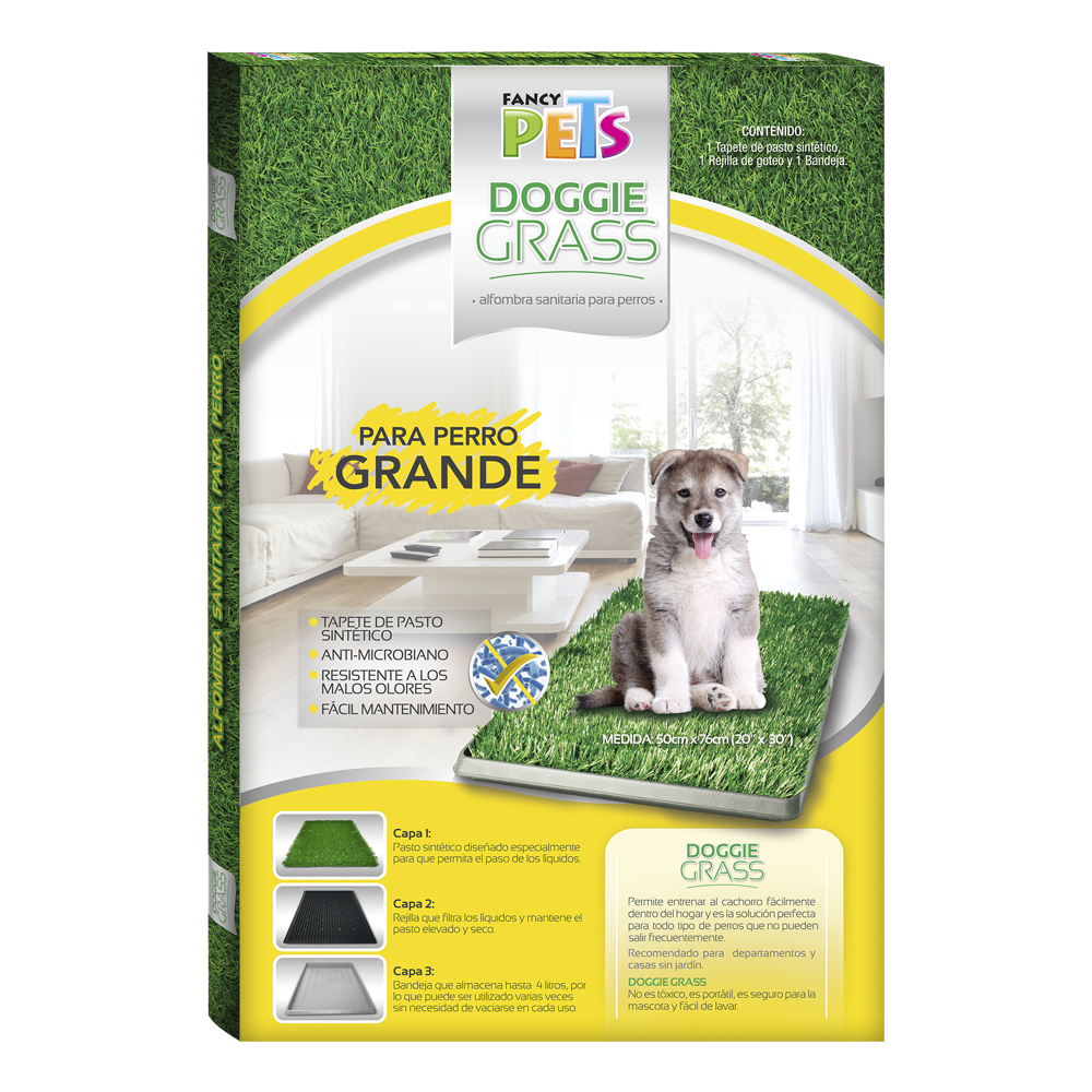Tapete entrenador de pasto sintético - Doggie Grass