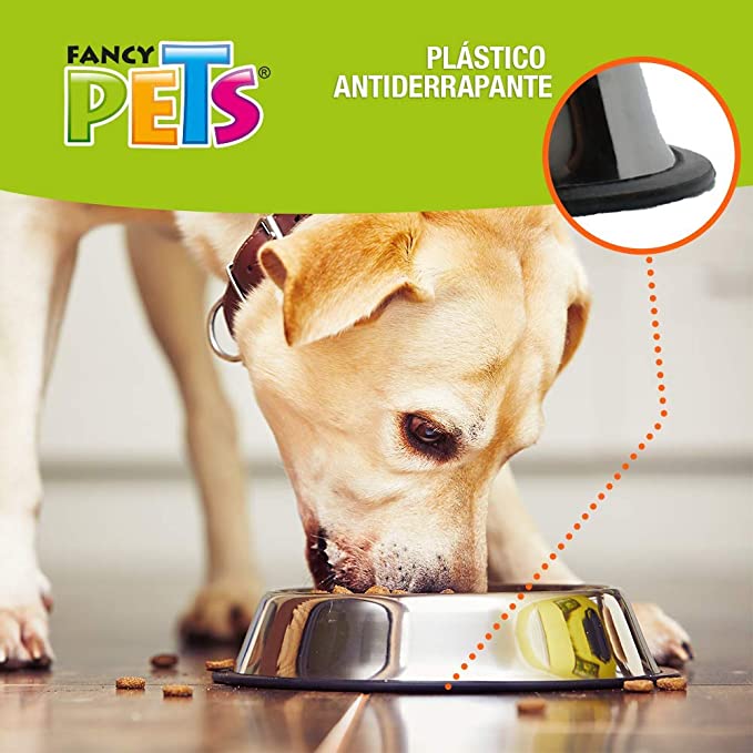 Plato ligero de acero 24/64/96 OZ para perro y gato