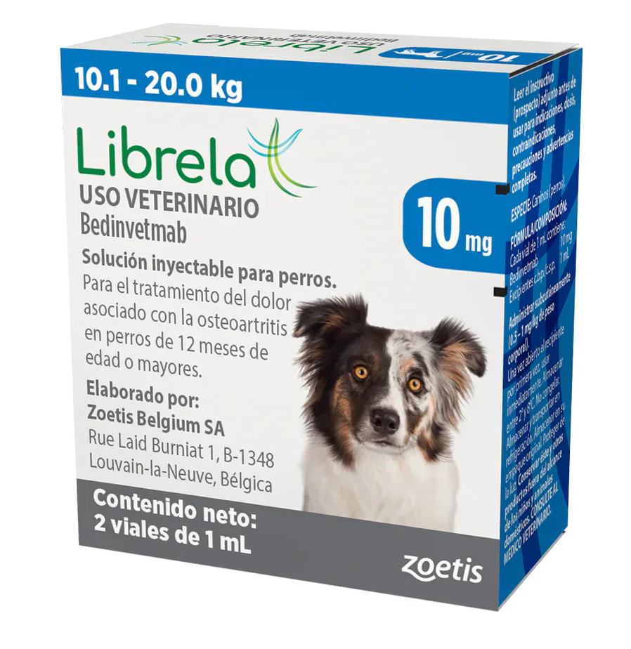 Librela 10 mg c/2 viales (10 a 20 Kg) - Refrigerado
