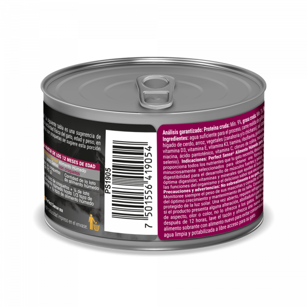 Lata Húmedo Premium 140 g p/Gato PERFECT SENSE