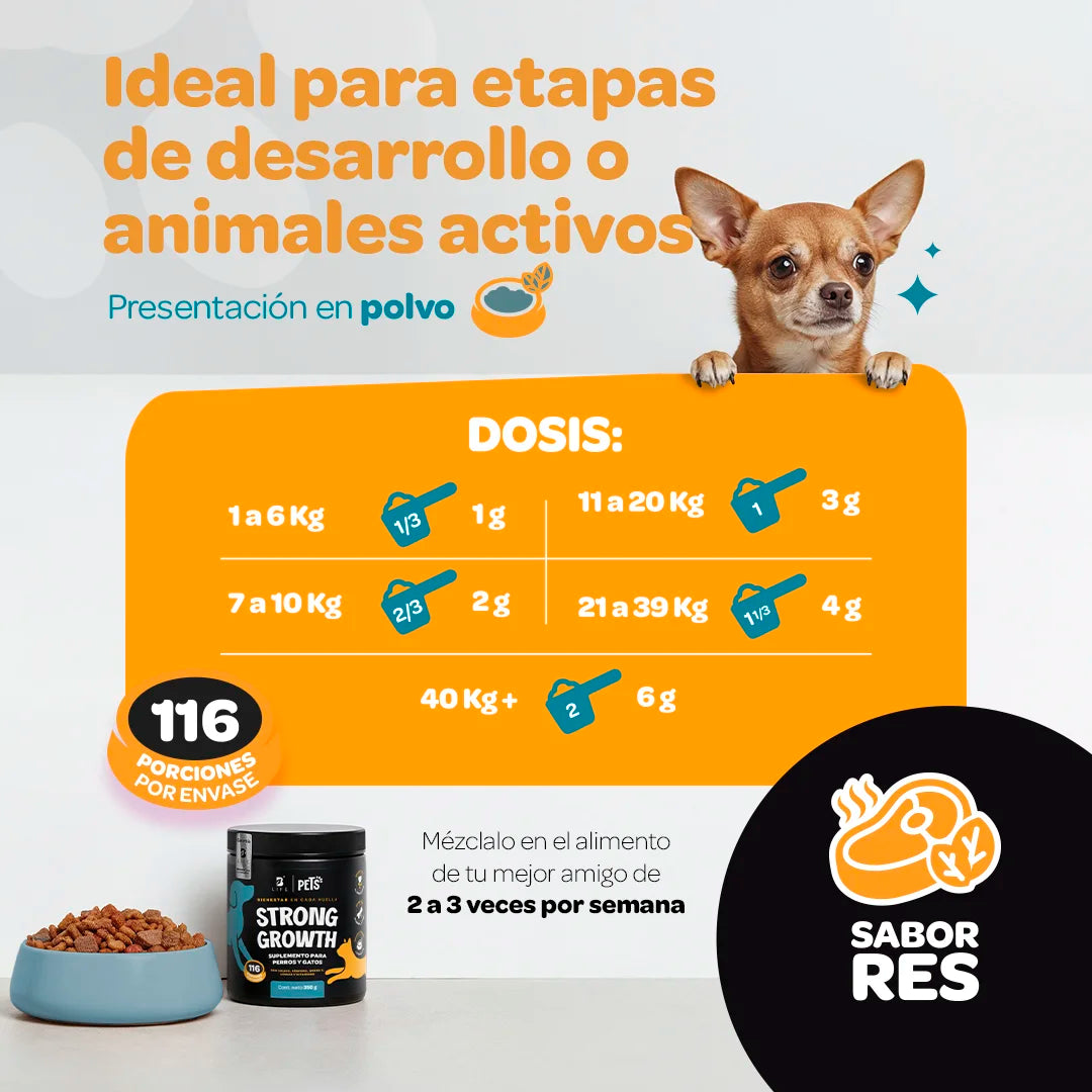 Growth Strong para Desarrollo 350 g (Perros y Gatos)