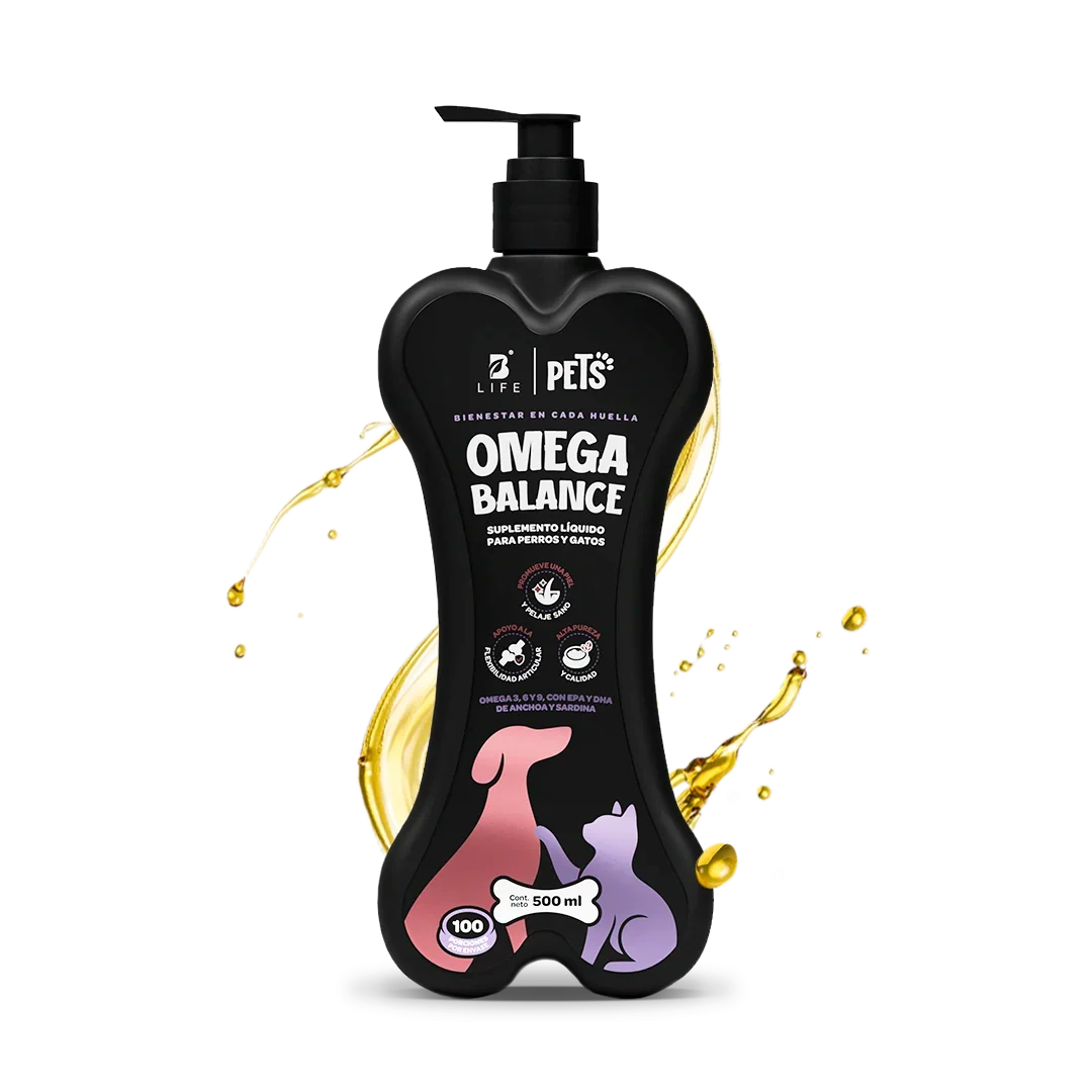 Omega Balance para Perros y Gatos 500 ml (Omega 3, 6 y 9 - EPA y DHA)