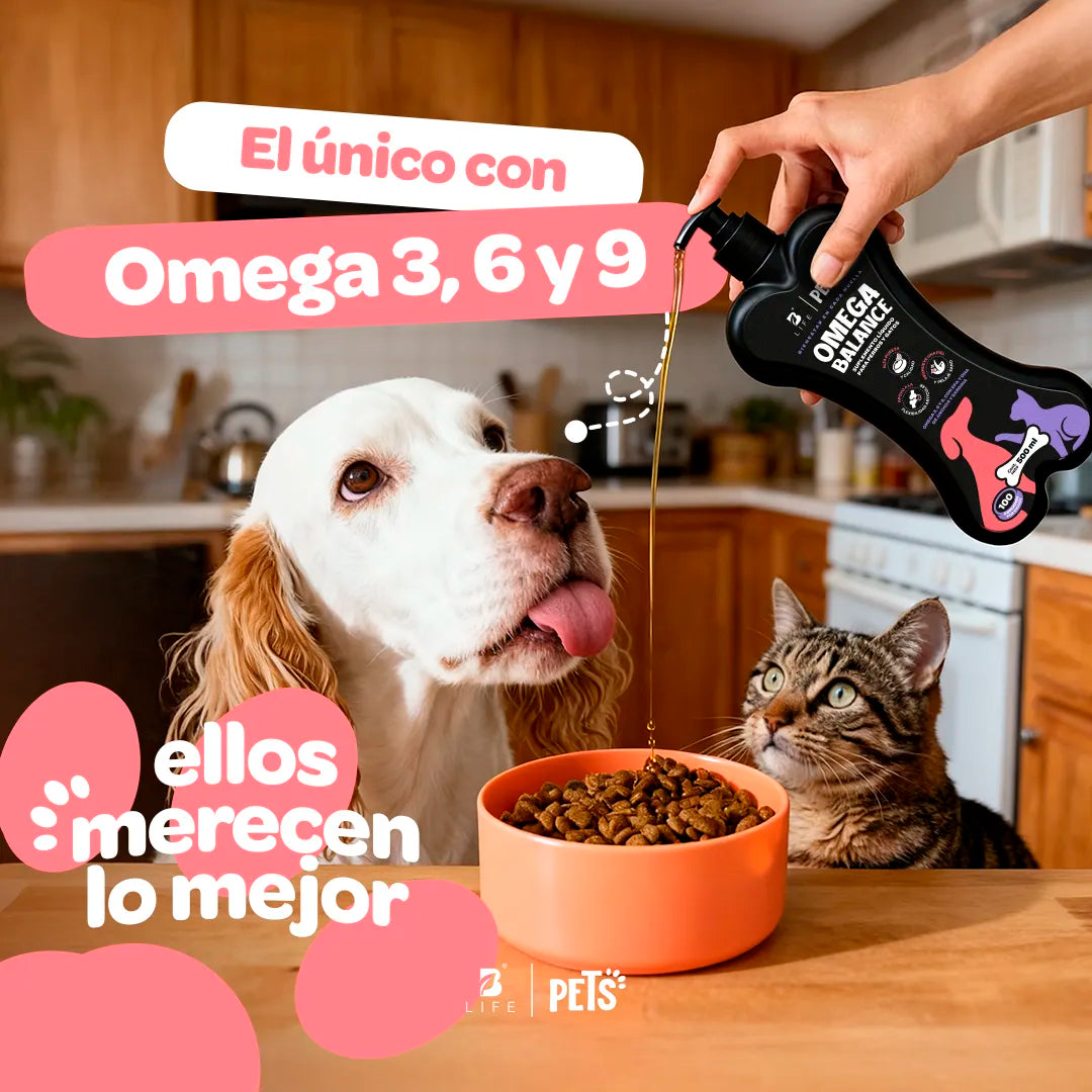 Omega Balance para Perros y Gatos 500 ml (Omega 3, 6 y 9 - EPA y DHA)