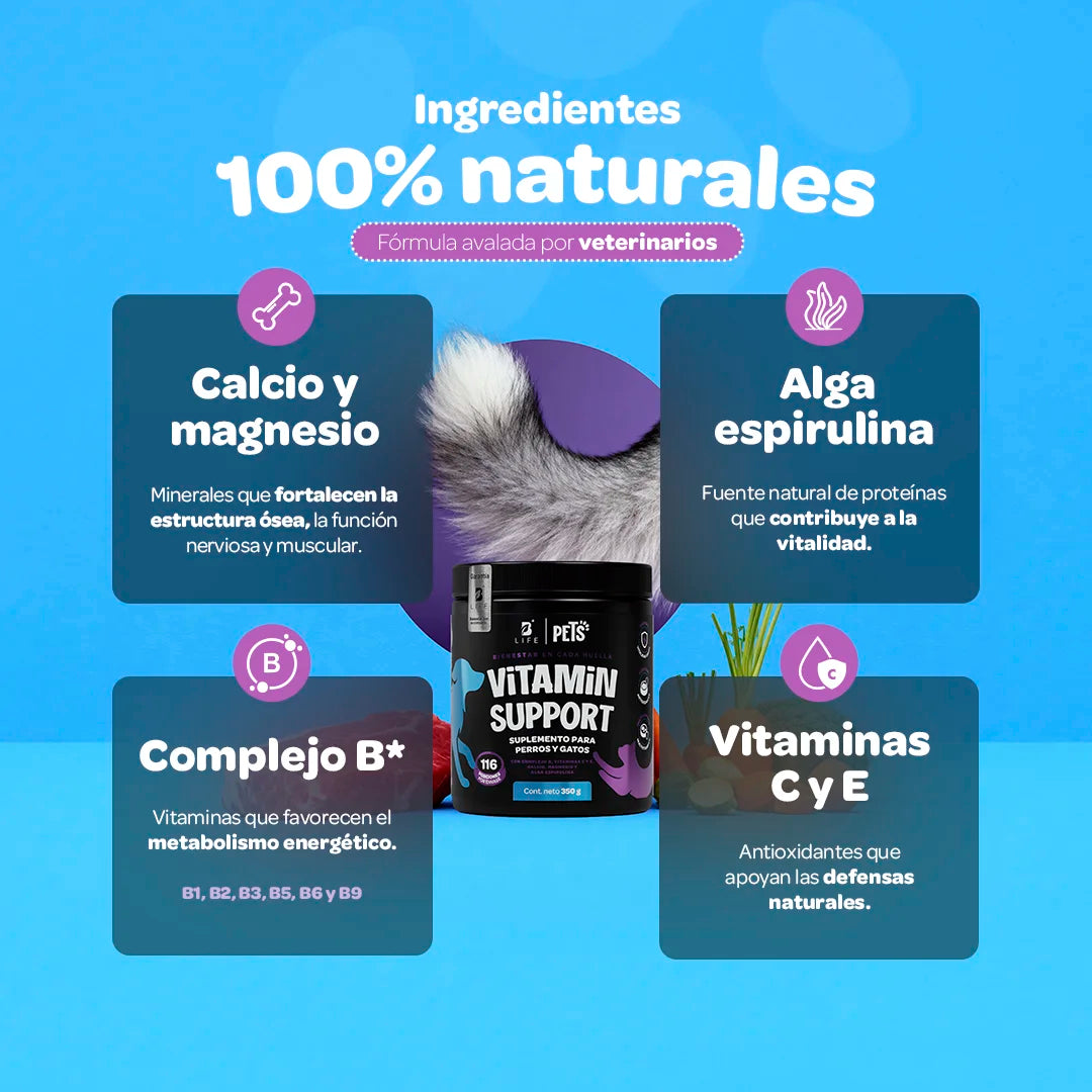 Vitamin Support Multivitamínico 350 g (Perros y Gatos)